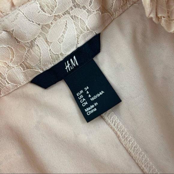 H&M Size 8 Lace Apricot Pocket Shorts with Tie - Picture 7 of 12